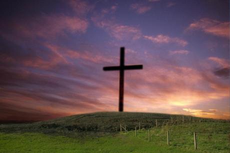 Cross on a hill